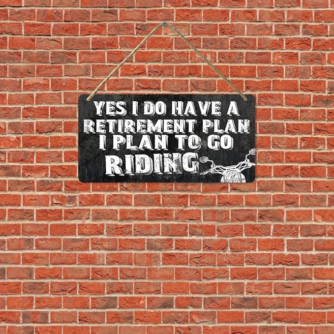 Motorcycle Sign Motorcycle Gifts Man Cave Plaques Motorcycle Signs Garage Gifts For Dad Motorcycle Decor Motorcycle Accessories Men Gifts For Dad Grandad Brother Retirement Gifts Motorcycle Lovers 6" X 12"-StrideForce Fitness