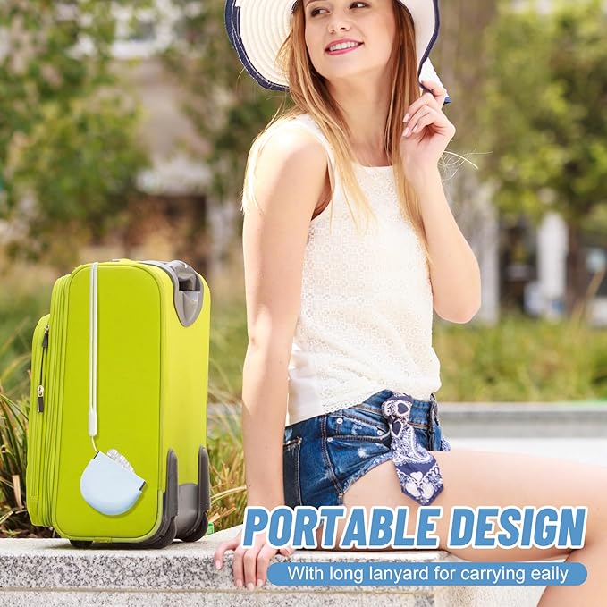 Silicone Retainer Denture Storage Case Holder, Portable Slim Dental Container Cleaning Box with Drain Holes and Leakproof for Aligners, Mouth Guards, Night Guards, Removable Dental Appliances (Blue)