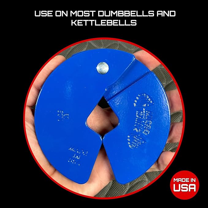 Micro Gainz Dumbbell Fractional 1.25lb Weight Plate, Ideal for Micro Loading, (Choose Color) 4 Piece Fractional Weight Plates, Designed for Dumbbell Training, Made In USA-StrideForce Fitness