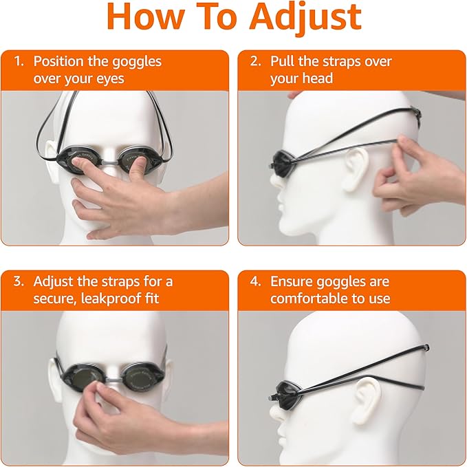 Amazon Basics Unisex Swim Goggles-StrideForce Fitness