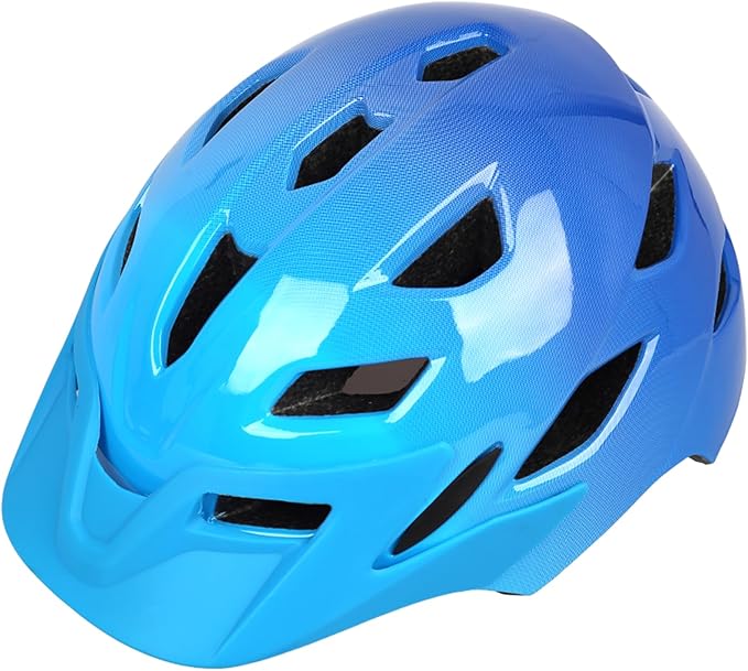 Kids Bike Helmet,Bavilk Kids Boys Girls Bike Helmets with LED Light Detachable Visor Children Youth Teen Multi-Sport for Skating Cycling Scooter Skateboard Adjustable & Lightweight 19.7"-22.4"-StrideForce Fitness