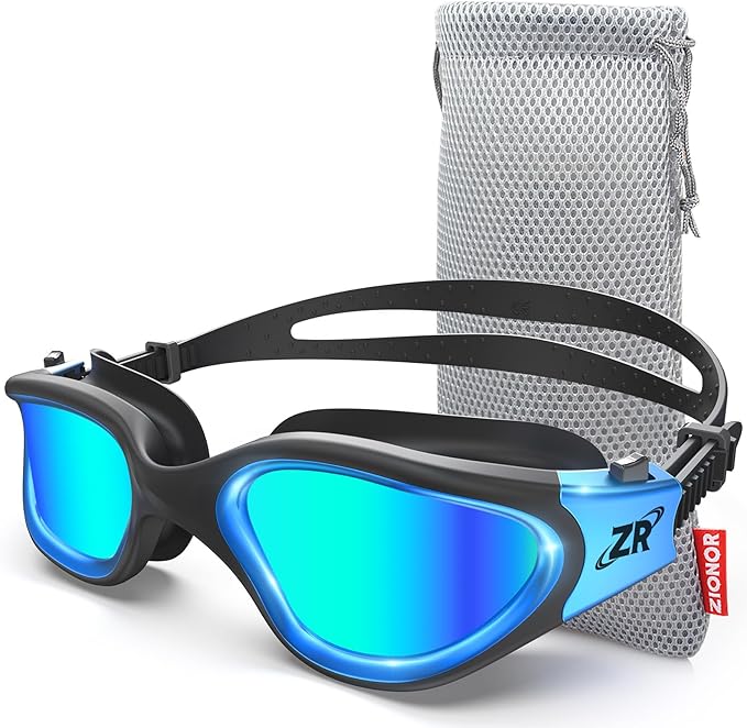ZIONOR Swim Goggles, G1 MAX Polarized Anti-Fog Swimming Goggles for Men Women-StrideForce Fitness