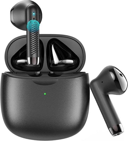 Wireless Earbuds, Bluetooth 5.4 Earbuds Stereo Bass, Bluetooth Headphones in Ear Noise Cancelling Mic, Earphones IP7 Waterproof Sports, 32H Playtime USB C Mini Charging Case Ear Buds for Android iOS-StrideForce Fitness