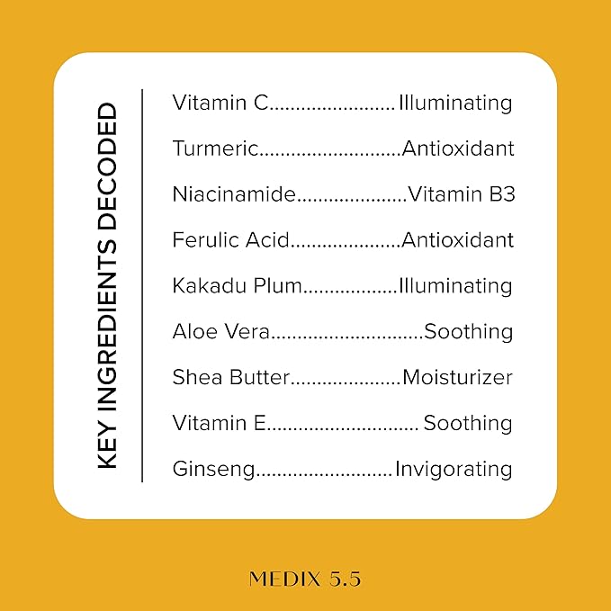 MEDIX 5.5 Vitamin C Cream Face Lotion & Body Lotion Moisturizer | Anti Aging Skin Care Firming & Brightening Cream Diminishes The Look Of Uneven Skin Tone, Age Spots, & Sun Damaged Dry Skin, 15 Fl Oz-StrideForce Fitness