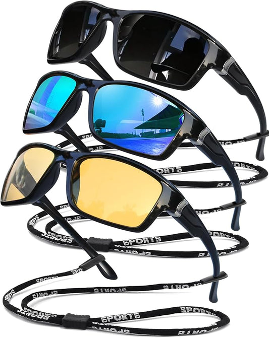 Polarized Sunglasses for Men Women Sports Goggles Lightweight Frame Cycling Running Fishing Driving UV400 Protection-StrideForce Fitness