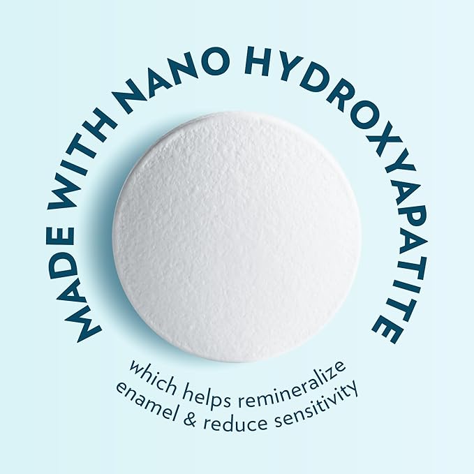 Nano Hydroxyapatite Toothpaste Tablets - Vanilla Mint Chewable Fluoride Free | 90 Tabs