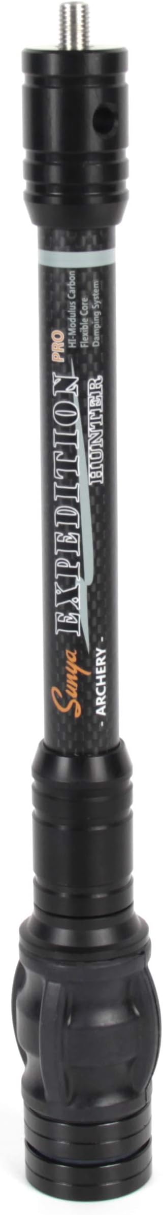 SUNYA Archery Bow Stabilizer for Compound Bow, Carbon Fiber Body Flexible Core, Damping System and Weights Kit, 8",10",12" 15" in Expedition Series-StrideForce Fitness