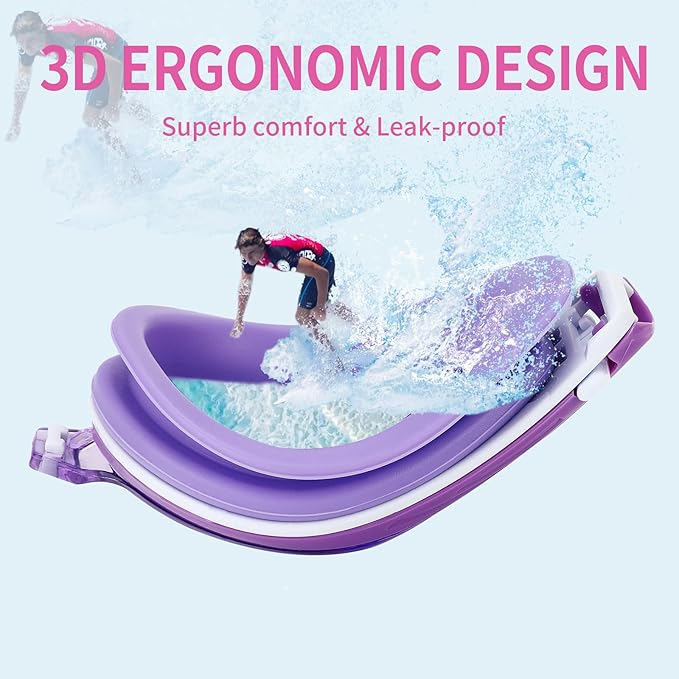 Nearsighted Swim Goggles, Shortsighted Optical Swimming Goggles No Leaking Anti Fog UV Protection for Adult Men Women-StrideForce Fitness