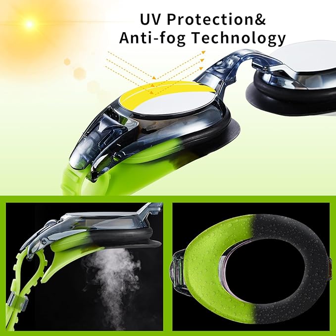 Aegend 2 Pack Kids Goggles, Swimming Goggles for Kids Age 4-16 Boys and Girls Youth, Anti-Fog Waterproof Anti-UV Pool Goggles-StrideForce Fitness