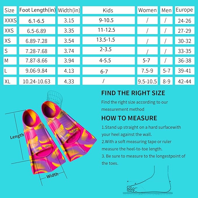 Kids Swim Fins,Short Comfortable Flippers for Lap Swimming and Training for Child,Girls,Boys,Beginners-StrideForce Fitness