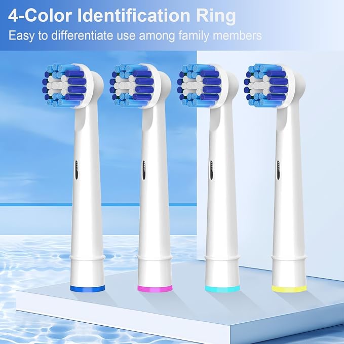 8pcs Replacement Brush Heads Compatible with Braun Oral-B, Professional Electric Toothbrush Heads for Oral B Replacement Heads Refill Pro100/1000/1500/4000/5000/7000/8000/9600 Etc.
