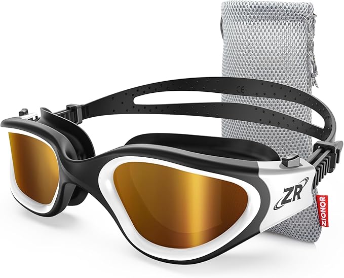 ZIONOR G1 Polarized Swimming Goggles for Unisex Adult Women Anti Fog 100% Anti UV Diving Goggles-StrideForce Fitness