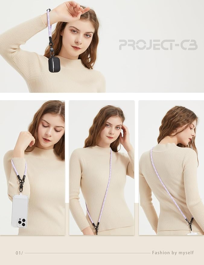 project-cb Phone Wrist Strap 1,Tether Tab 2,Phone Wristlet,Lanyard Wrist Strap,Key Holder,KeyChain,KeyRing×2(Orange)