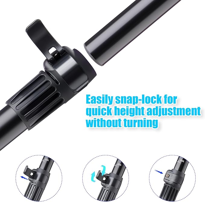 2 Set of 3 Pieces Sup Paddle Board Paddle Kayak Adjustable Stand up Oar Aluminum Alloy Lightweight Replacement Paddleboard Detachable Aluminum Alloy Shaft for Surfing Fishing-StrideForce Fitness