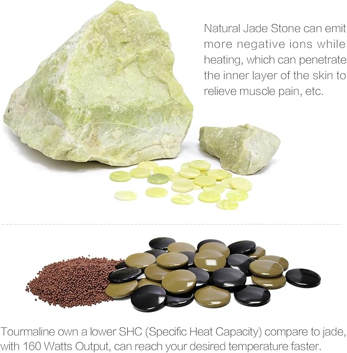 UTK Infrared Sauna Blanket, Sauna Blanket for Detox, Sauna FIR Therapy, Natural Jade & Tourmaline Stone, 660mm Photon, Pain Relief, Sweat Fast, Home SPA, Full-Size Body Blanket, 50 Plastic Wrap-StrideForce Fitness