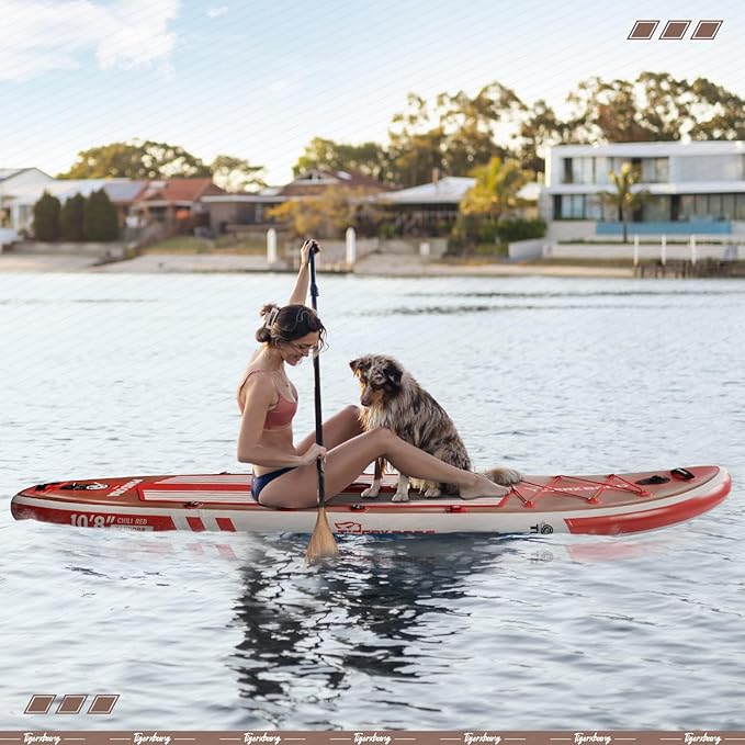 Paddle Board, 10.8' Stand Up Paddle Board with Premium Complete Inflatable SUP Accessories, Extra Wide Paddleboards for Adults & Kids-Pandora Collection-StrideForce Fitness