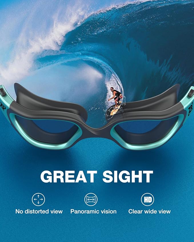 ZIONOR Swim Goggles, G1 MAX Polarized Anti-Fog Swimming Goggles for Men Women-StrideForce Fitness