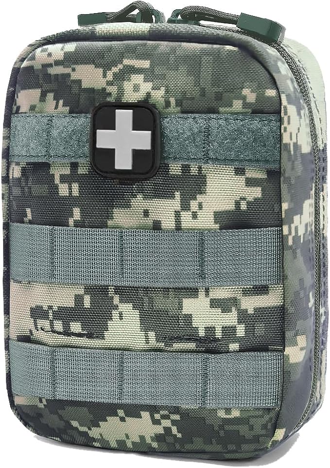Carlebben EMT MOLLE Ifak Pouch Tactical MOLLE Medical First Aid Kit Utility Pouch ACU Camouflage-StrideForce Fitness