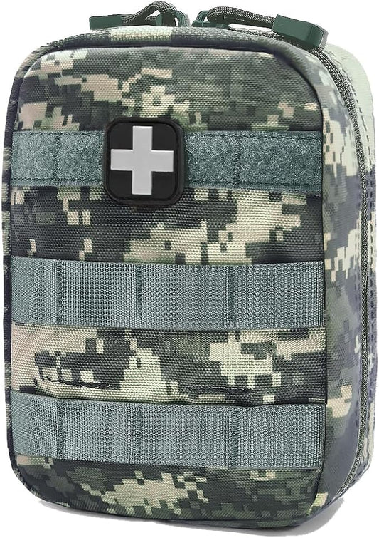 Carlebben EMT MOLLE Ifak Pouch Tactical MOLLE Medical First Aid Kit Utility Pouch ACU Camouflage-StrideForce Fitness
