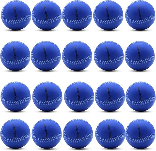 Magicorange Baseball, Foam Baseballs 20 Pack Practice Training Baseballs Unmarked Baseball Soft Toss, Batting, Fielding, Hitting, Pitching-StrideForce Fitness