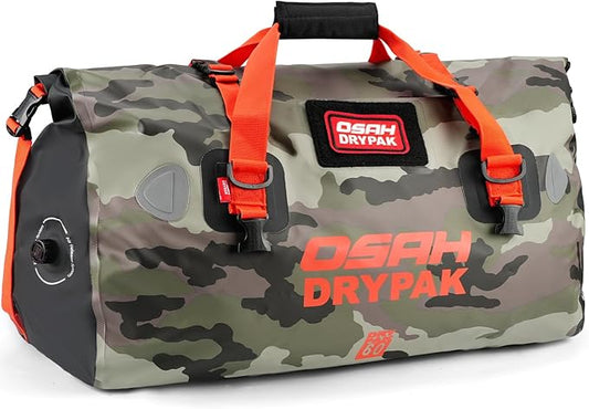 Waterproof Duffel Bag - Motorcycle Dry Bag Tail Bag with Large Storage Space, Waterproof Luggage Duffle Bags with Outer Mesh Zipper Pocket for Camping, Kayaking, Fishing & Traveling-StrideForce Fitness