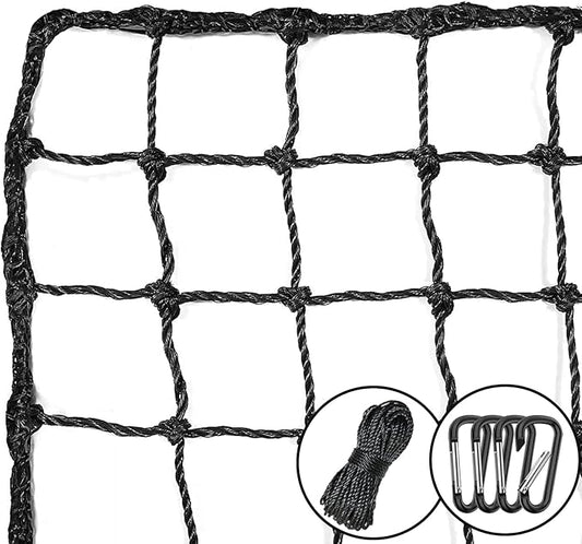 Baseball Softball Backstop Nets,Sports Net,Sports Netting Barrier,Sports Netting for Backyard,Twisted Knotted PE Net-StrideForce Fitness