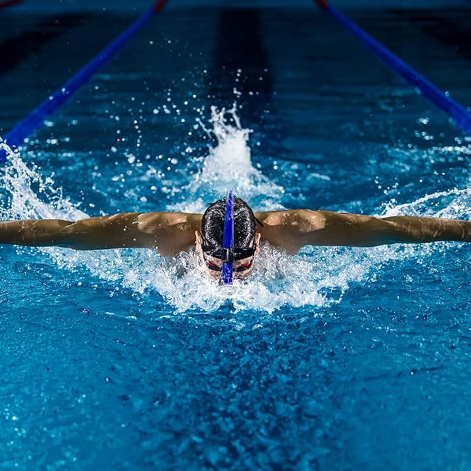 ZIONOR Snorkel Lap Swimming Swimmer Training Diving Snorkeling Comfortable Mouthpiece One-Way Purge Valve for Pool Open Water-StrideForce Fitness