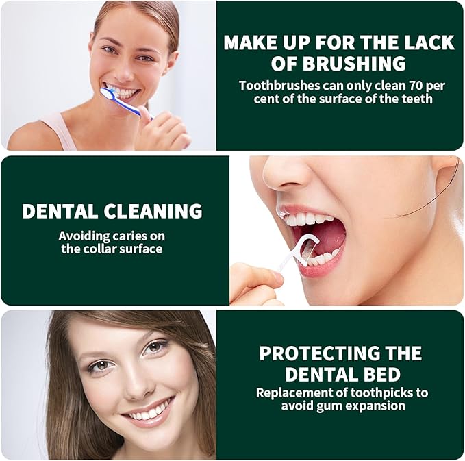 Dental Flossers for Adults,Floss Picks - Perfect for Tight Teeth, 500 Count Dental Floss Picks, Professional Toothpicks Sticks with Portable Case and Dental Picks (10 Boxes)