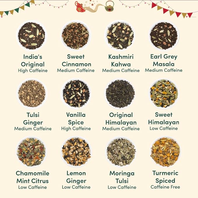 VAHDAM, Advent Calendar 2025 | 24 Unique Loose Leaf Tea - Exclusive Holiday Tea Gift Set | Christmas Advent Calendar 2025 for Adults | Advent Calendar 2025 Adult Women & Men-StrideForce Fitness