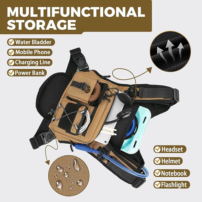 USA Original Patent Running Hydration Vest Backpack, Lightweight Chest Pack with 2.0L Water Bladder Bag Daypack for Hiking Running Cycling Race Marathon for Women Men-StrideForce Fitness