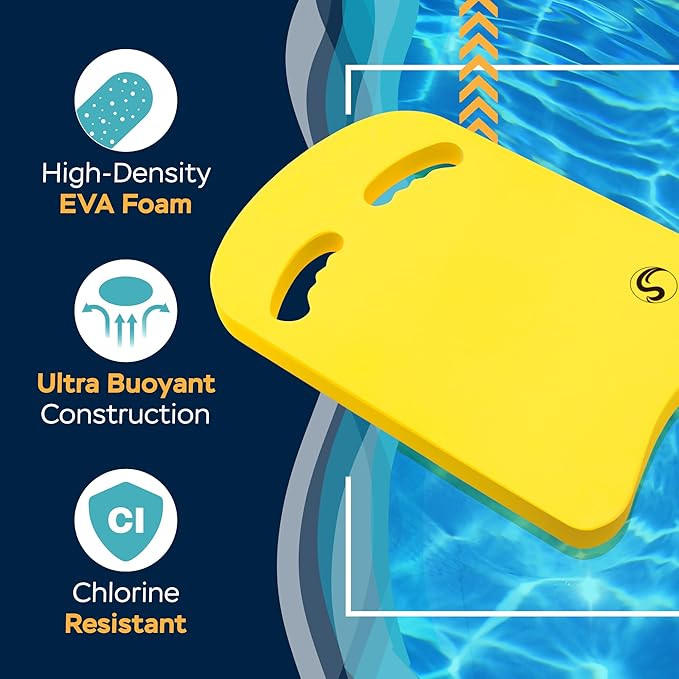 Sunlite Sports Swimming Kickboard - One Size Fits All - A Great Training Aid for Children and Adults-StrideForce Fitness