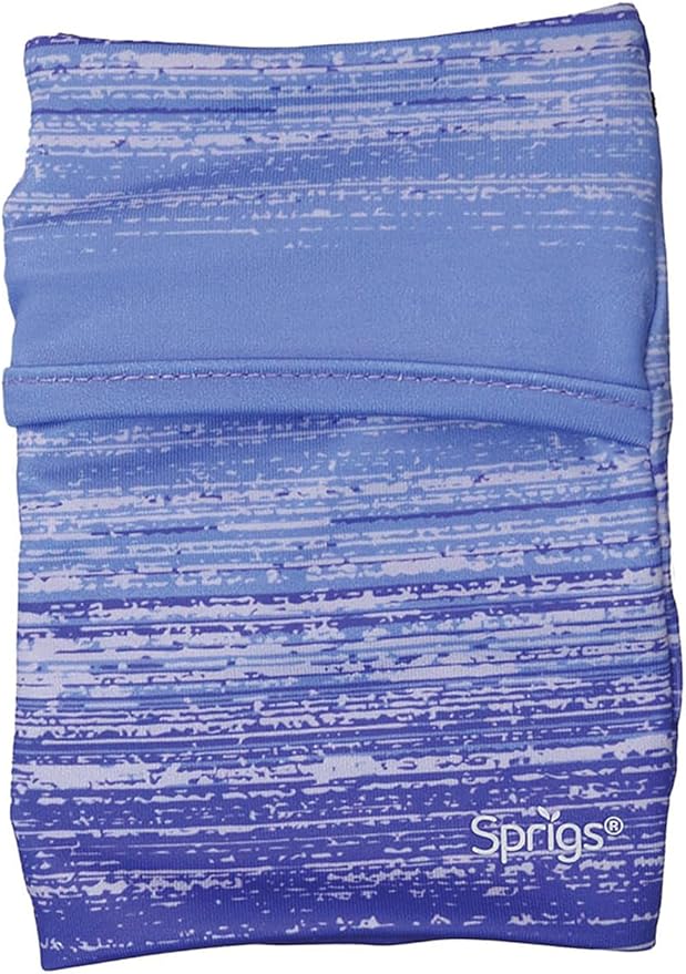 Sprigs Banjees 2 Pocket Wrist Wallet/Wrist Band/Wrist Pocket for Travel, Walking, & Running. Wallet Pouch That Holds Cash, Card, ID's, and More-StrideForce Fitness