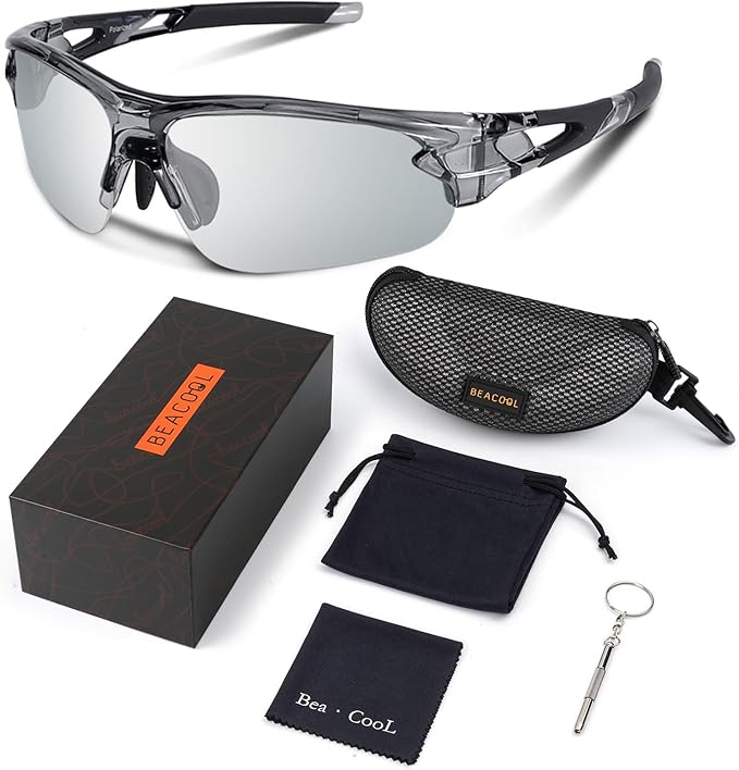 BEACOOL Polarized Sports Sunglasses for Men Women Youth Baseball Fishing Cycling Running Golf Motorcycle Tac Glasses UV400-StrideForce Fitness