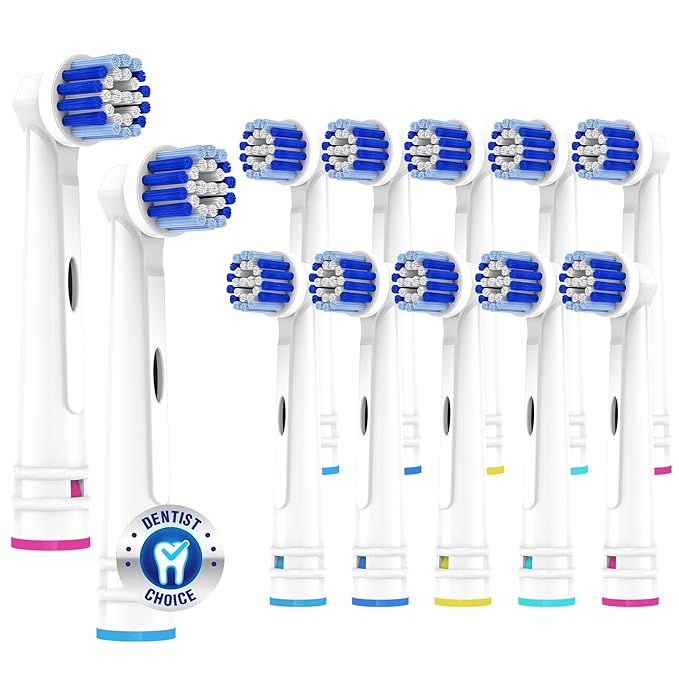 Replacement Toothbrush Heads Compatible with Oral B Braun,12 Pack Professional Electric Toothbrush Heads Brush Heads Refill for Oral-B 7000/Pro 1000/9600/ 500/3000/8000