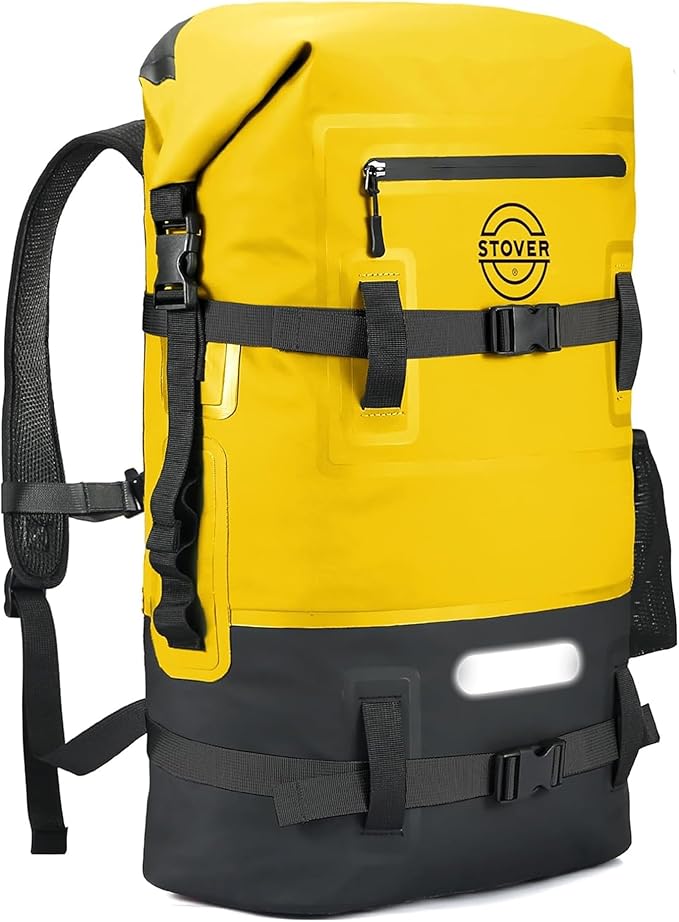 STOVER 5/10/25/30/40/55L Waterproof Backpack- Floating Dry Bag for Kayaking, Travel, Beach, Hiking, & Camping, Men/Women-StrideForce Fitness