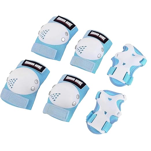 Youth/Kids Knee Pads Elbow Pads Wrist Guards Protective Gear Set for 3-15 Years Child Roller Skates, Skateboard, Cycling, Inline Skating, BMX Bike, Balance Bike, Scooter Riding and Other Outdoor Sports-StrideForce Fitness