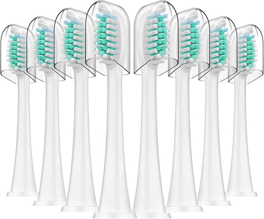 Replacement Toothbrush Heads for Philips Sonicare, 8-Pack Sonicare Compatible Brush Heads, Fits DiamondClean, ProtectiveClean, FlexCare, 2 Series, 3 Series & More