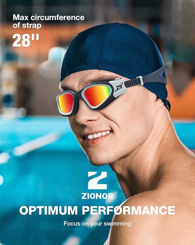ZIONOR G1 Polarized Swimming Goggles for Unisex Adult Women Anti Fog 100% Anti UV Diving Goggles-StrideForce Fitness