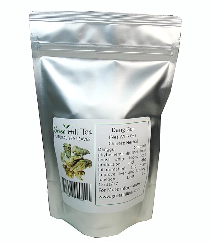 Green Hill Tea Astragalus Root Tea – Dried Astragalus root for Herbal Infusion - Traditional Chinese Herbal Tea - Caffeine-Free, Gluten-Free, Vegan - Rich in Antioxidants當歸 当归 5 OZ-StrideForce Fitness