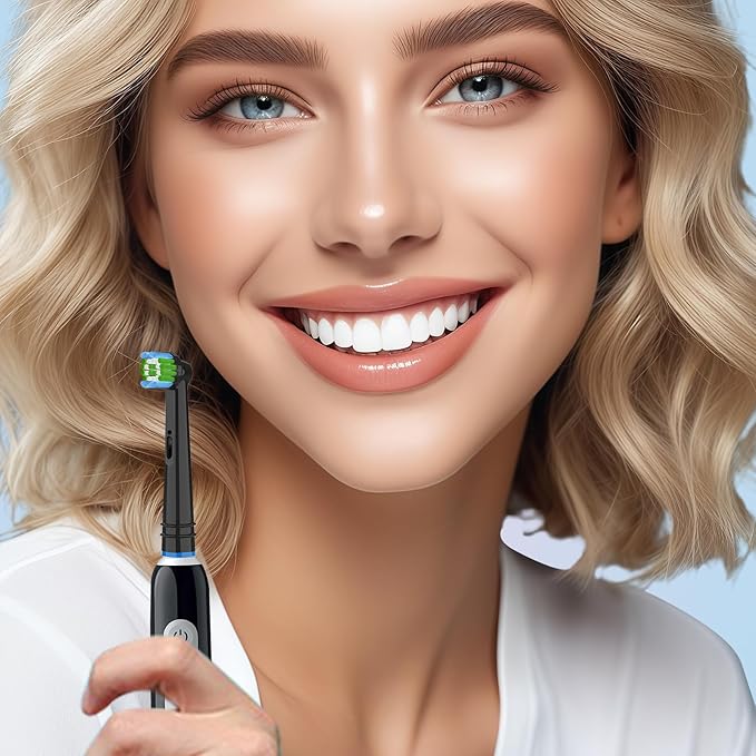 12PCS Gum Care Replacement Toothbrush Heads Compatible with Oral B Braun,Electric Toothbrush Heads Brush Heads Compatible with Oral B Pro 1000/1500/500,Smart,Vitality, Triumph Series