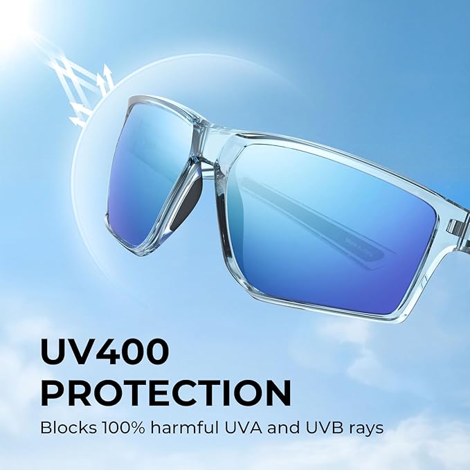 KastKing Osage Polarized Sport Sunglasses for Men and Women, Ideal for Driving Fishing Cycling Running, UV Protection-StrideForce Fitness