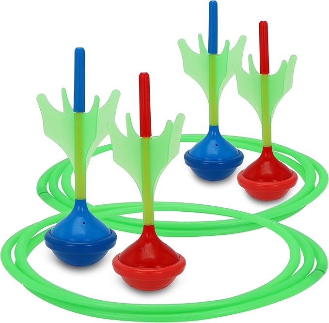 JOYIN Lawn Darts Game Set for Kids and Adults - Glow in The Dark Outdoor Lawn Games for Adults and Family, Soft Tip Darts Set for Kids Camping, Outside Yard-StrideForce Fitness
