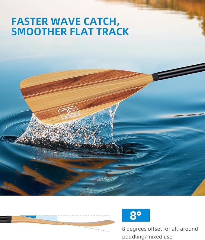 OCEANBROAD SUP Paddle - Adjustable Stand-Up Paddle for Paddleboard Kayak, Adjustable Aluminum Alloy Shaft with Reinforced Nylon Blades-StrideForce Fitness