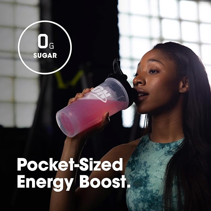 Optimum Nutrition Amino Energy Plus Hydration Packets, On-The-Go Energy Powder Stick Packs, Strawberry Burst, 25 Count-StrideForce Fitness