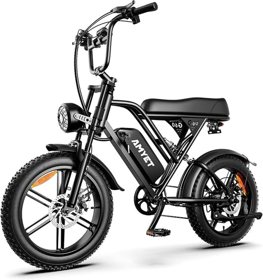V9-G60 Peak 1500W Ebike, 48V 20Ah(960WH) Removable Battery, 72Miles &32MPH,20" Fat Tire Dirt Bike,7 Speed Gears,Dual Shock Absorber, Adults Electric Bike for Mountains, Snow, Sand, Road-StrideForce Fitness