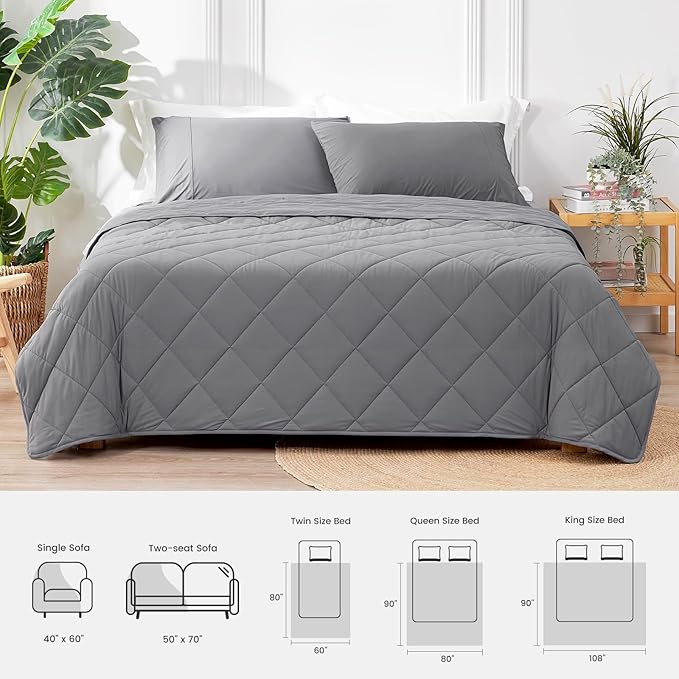 Cozy Bliss Cooling Blanket for Hot Sleepers, Q-Max 0.4 Cooling Comfort King Size, Cold Blankets for Night Sweats Sleeping, Ultra-Cool Lightweight Breathable Summer Blanket for Bed-StrideForce Fitness