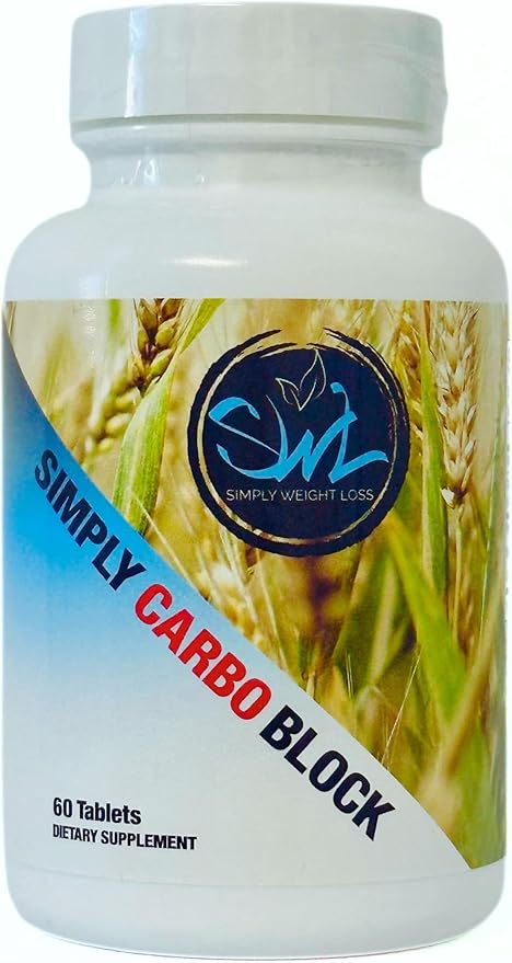 Simply Carbo Block| Blocks Carbohydrates and Sugars| Increase Metabolism| Promotes Weight Loss| 60 Count, Herbal Proprietary Blend - Gymnema Leaf, Chromium, Kidney Bean, Spirulina, Vitamin C-StrideForce Fitness