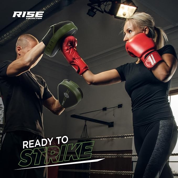 WYOX Curved Boxing Punch Mitts – Boxing Pads Training Set, Punching Mitts for Adults, Kickboxing Pads, Muay Thai Pads, Karate Pads, MMA Training Equipment, Martial Arts Focus Pads-StrideForce Fitness