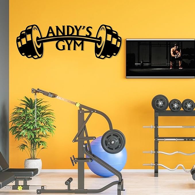 Luxury Personalized Gym Metal Sign, Custom Home Gym Sign, Home Gym Decorations, Gifts for Fitness Lovers, Workout Room Decor, Gym Signs for Home Gym, Christmas Gifts 5-StrideForce Fitness