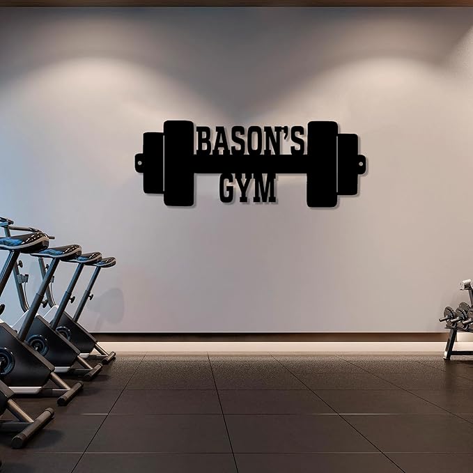 Luxury Personalized Home Gym Metal Sign - Gym & Workout Home Decor-StrideForce Fitness